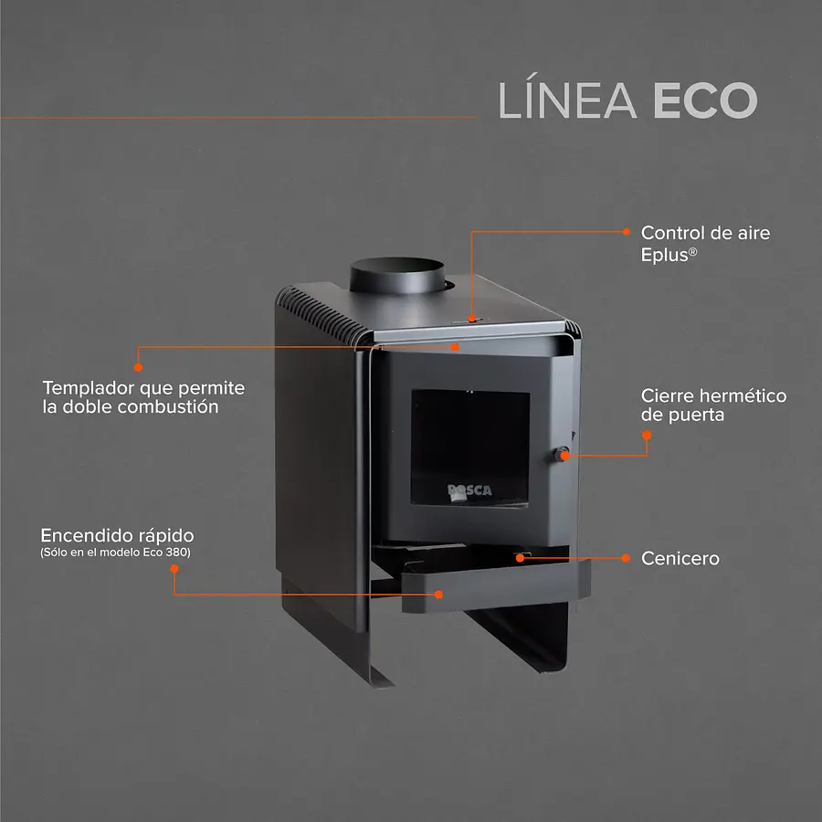 Calefactor a leña Eco 360 - Imagen 4
